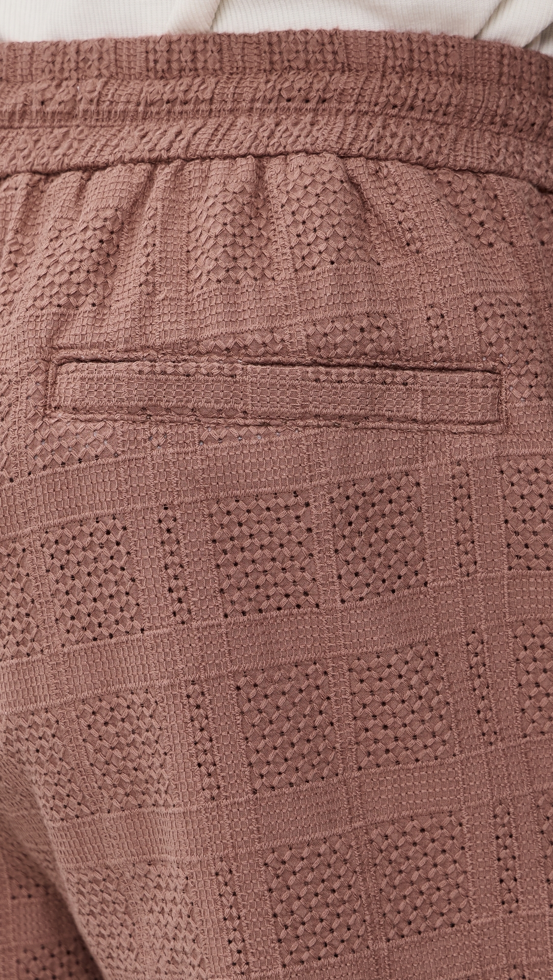 Charlie Knit Shorts Cognac Red