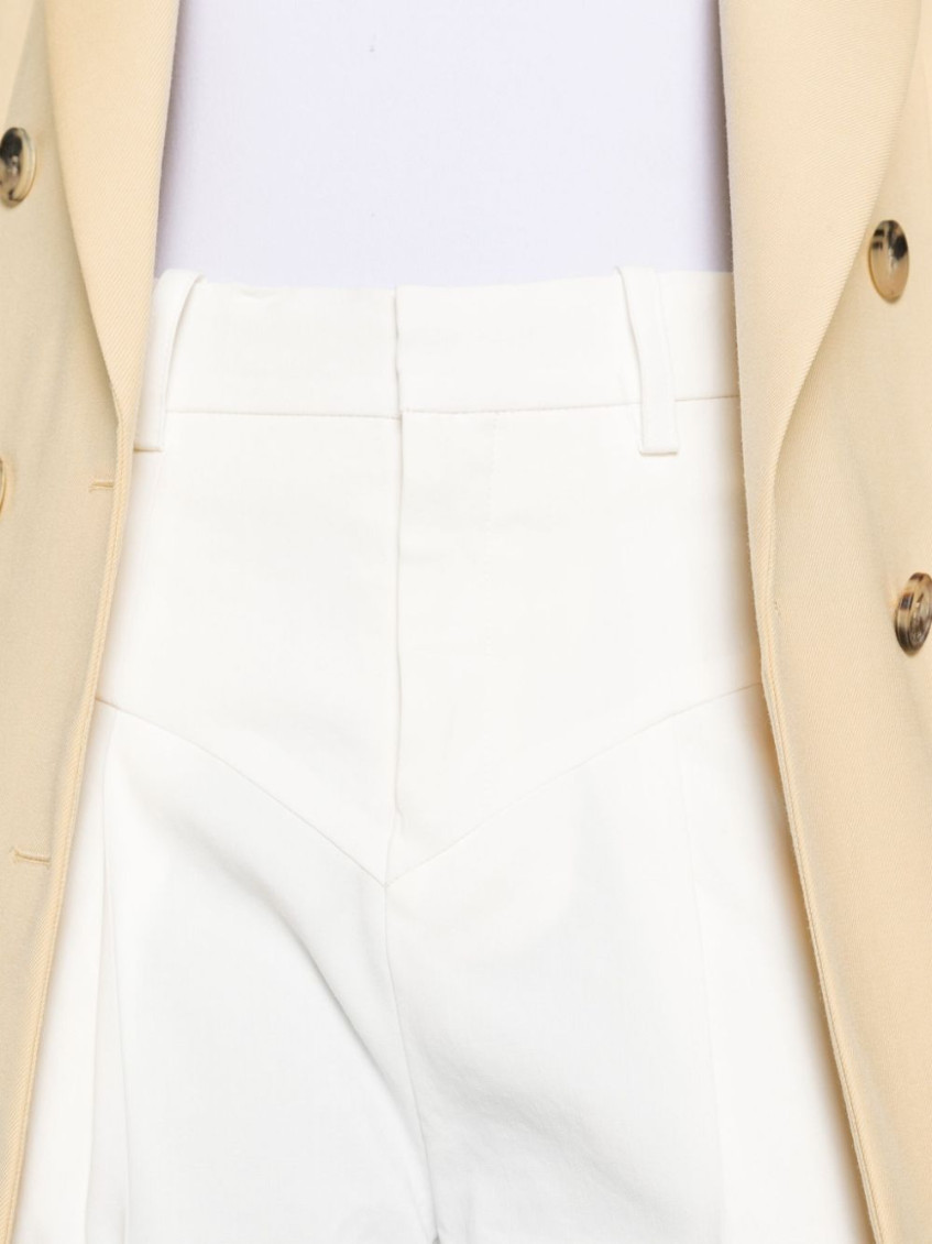 Staya Pants In White Cotton