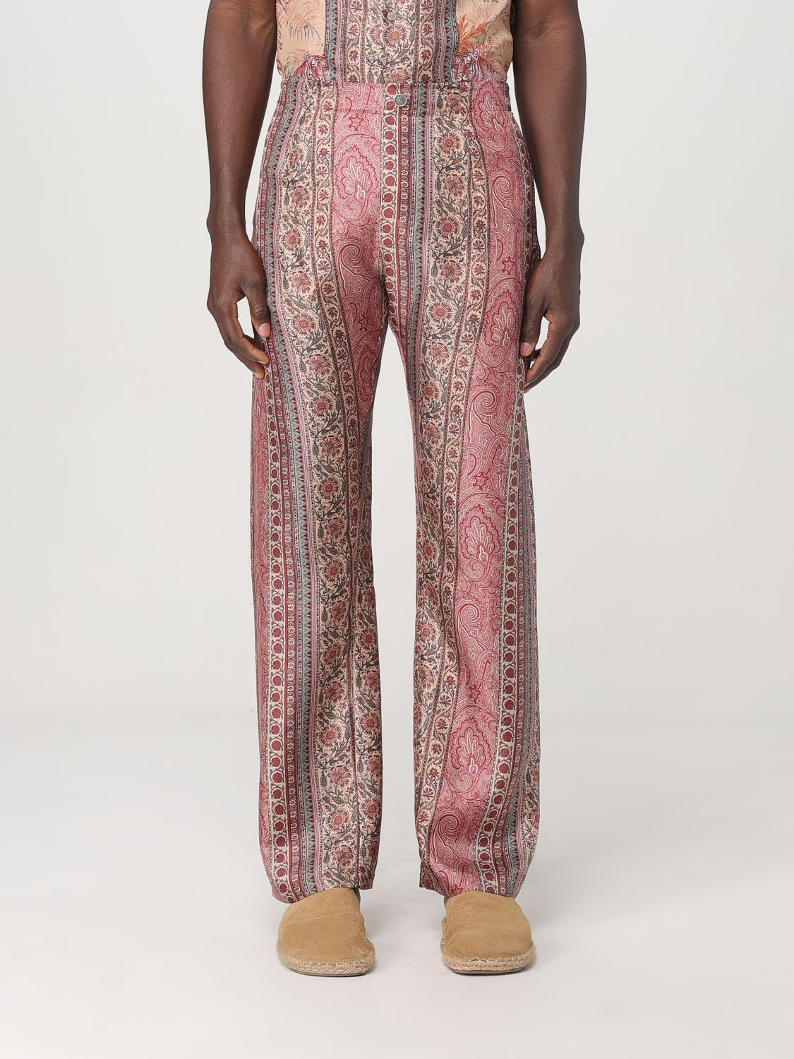 Paisley-print trousers - Pink