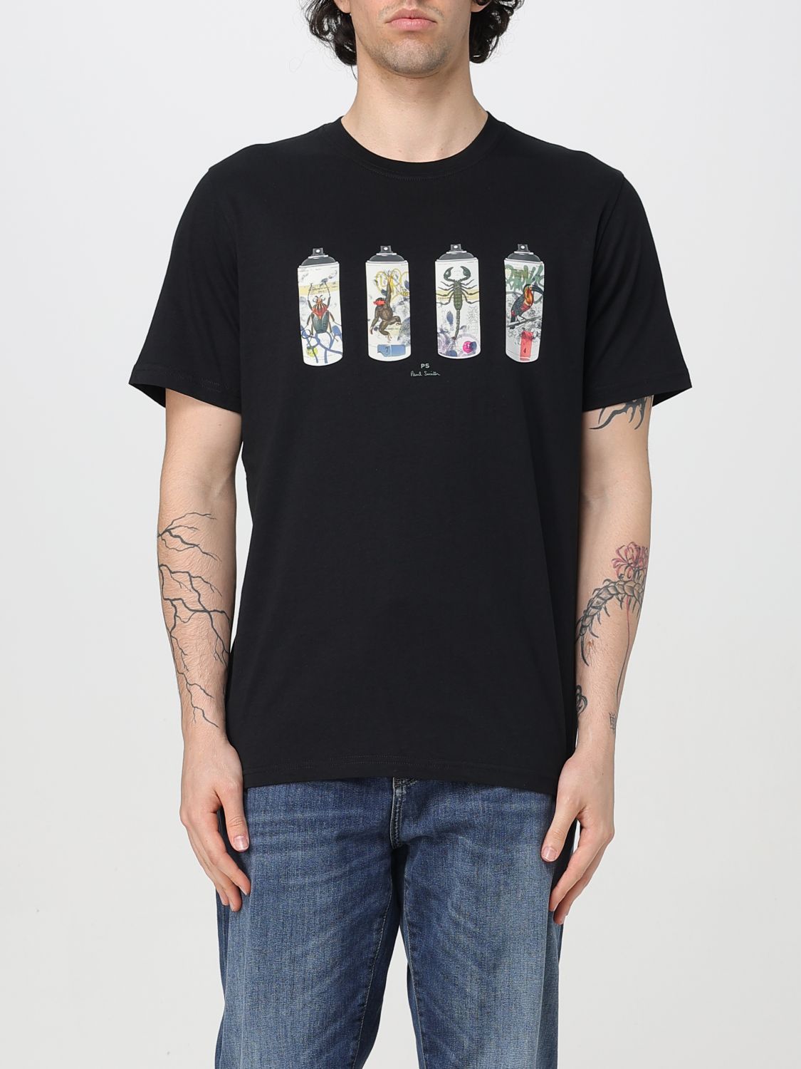 Spray Cans-print T-shirt - White
