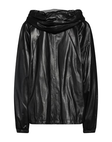 Woman Jacket Black Size 2 Ovine leather
