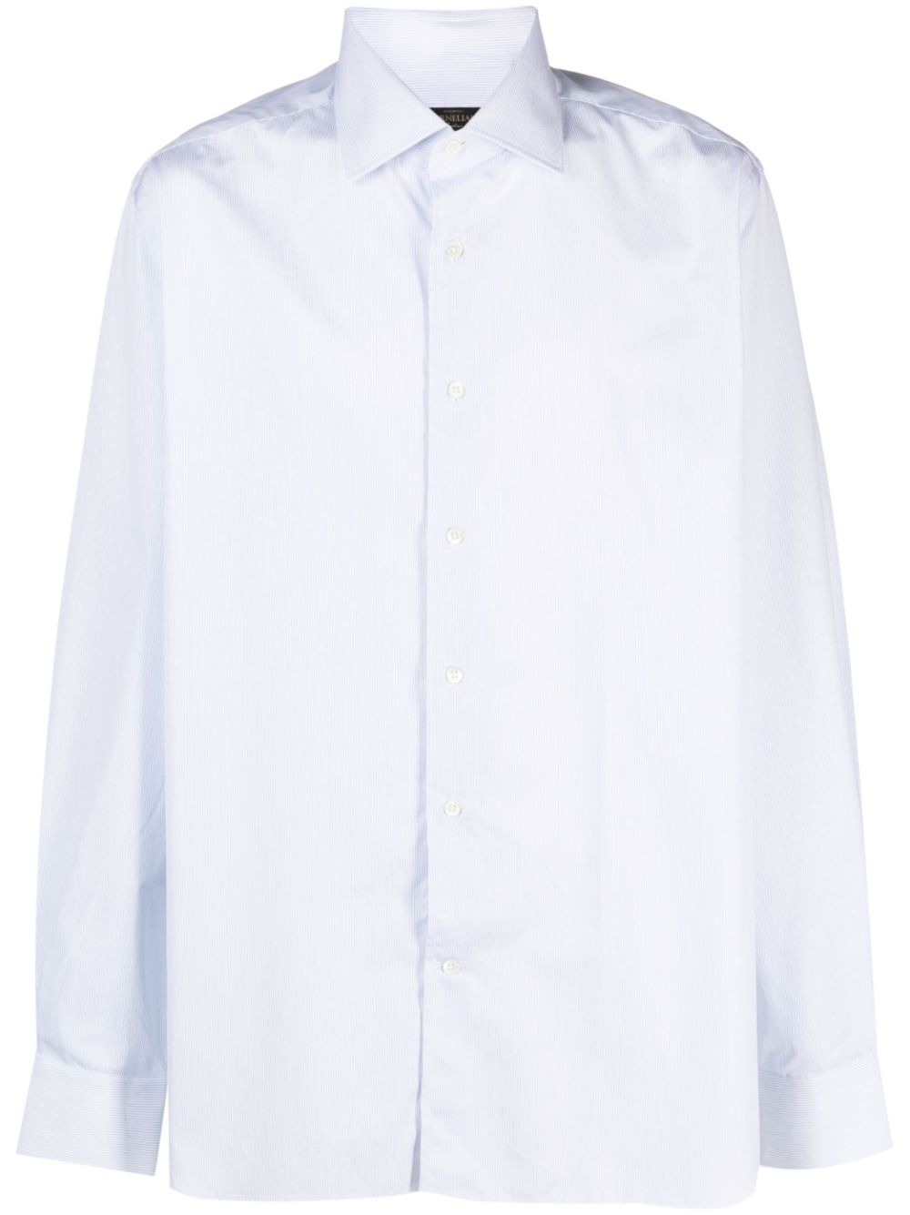 Long-sleeve poplin shirt - Blue