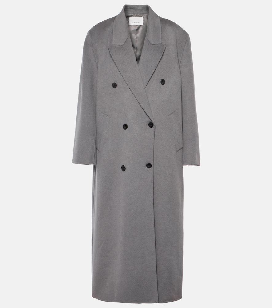 Gaia double-breasted wool-blend coat