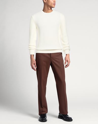 Man Sweater Off white Size M Cotton, Polyacrylic