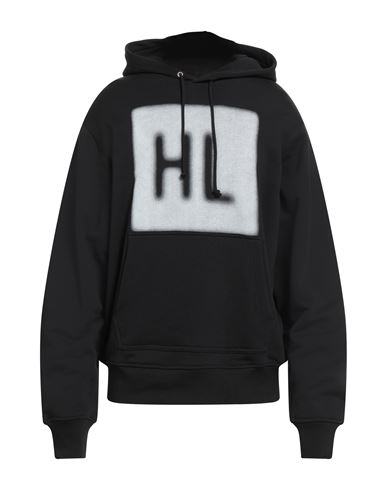 Man Sweatshirt Black Size L Cotton