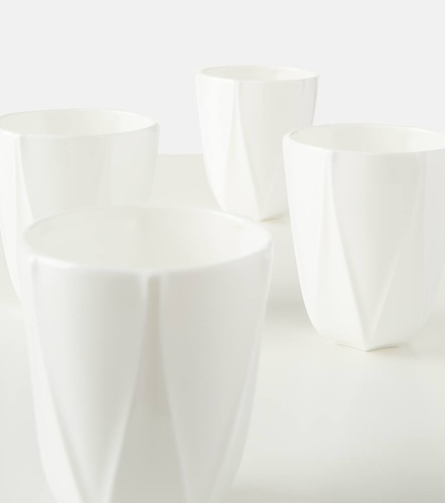 Zaha Hadid Design Folio set of 4 bone china vessels