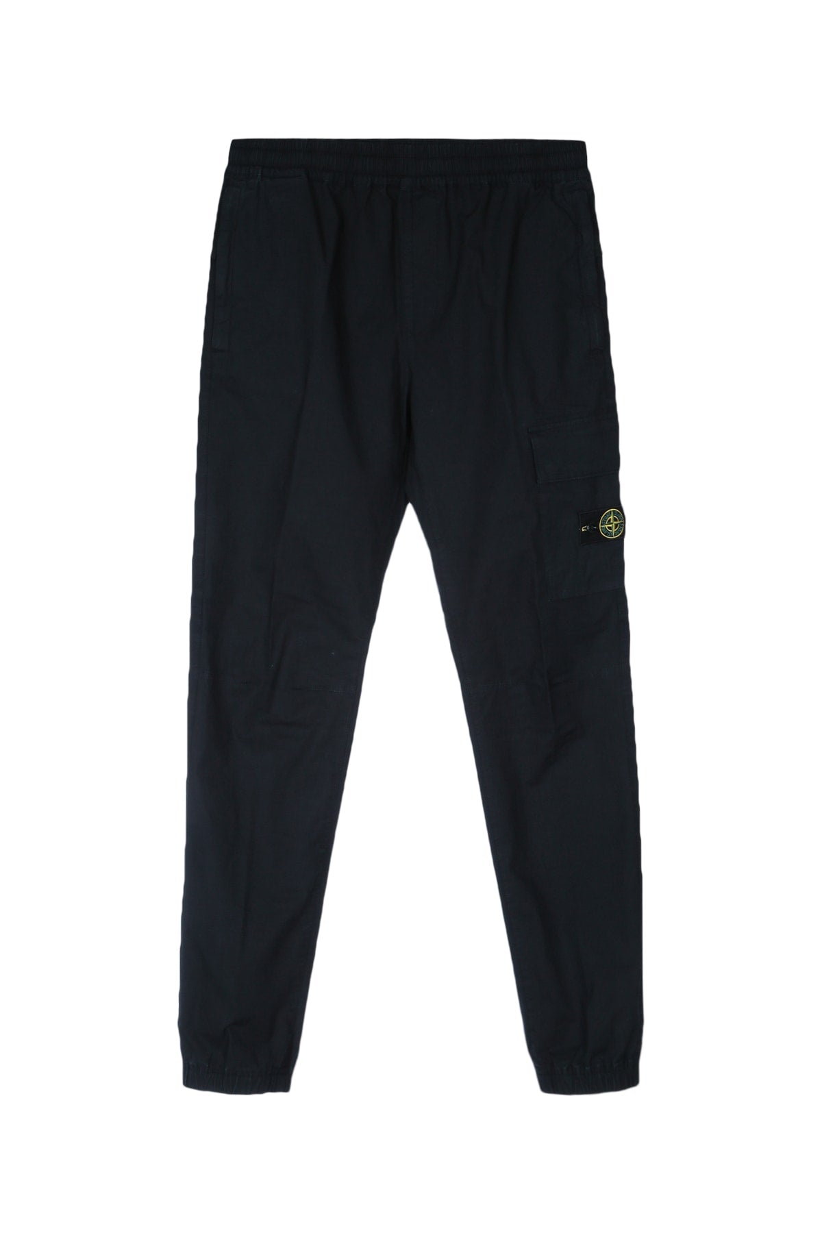 Cotton-Elastan Cargo Joggers — Navy