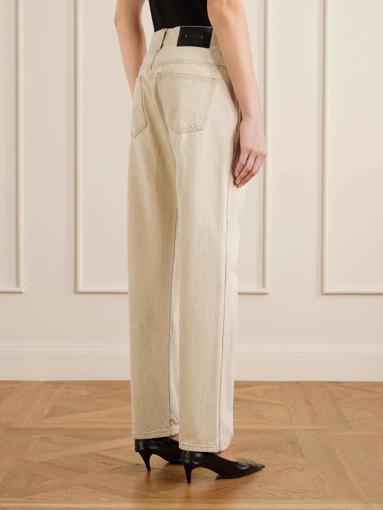 Callum Straight-leg Jeans - Beige