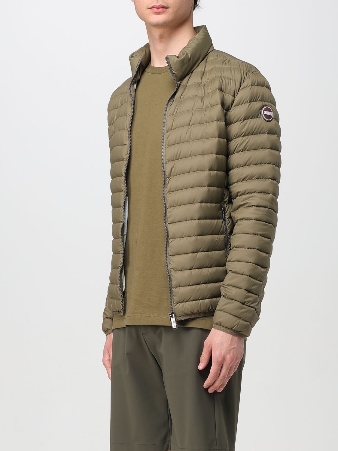 Logo quilted jacket - White