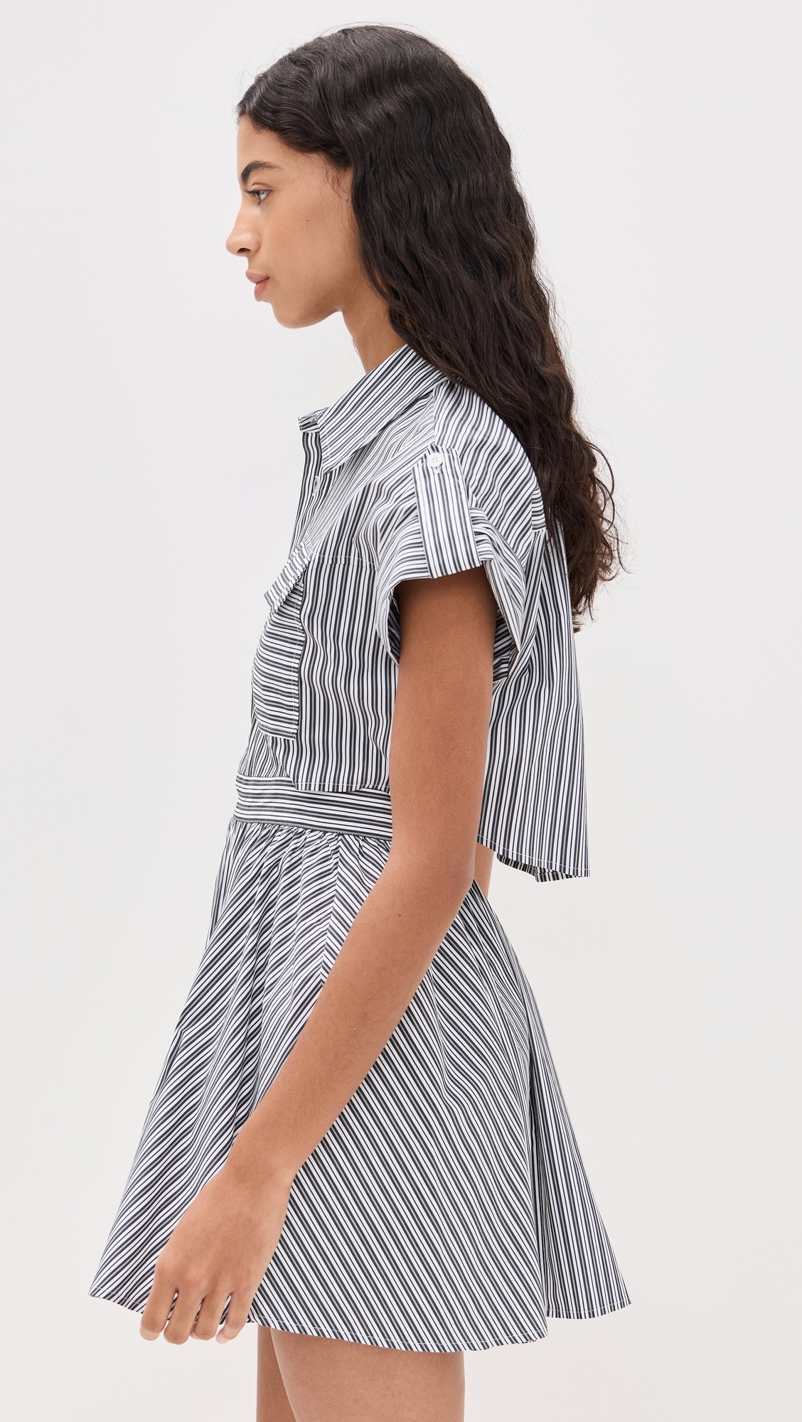 O. p.t Rowe Dress Black White Stripe