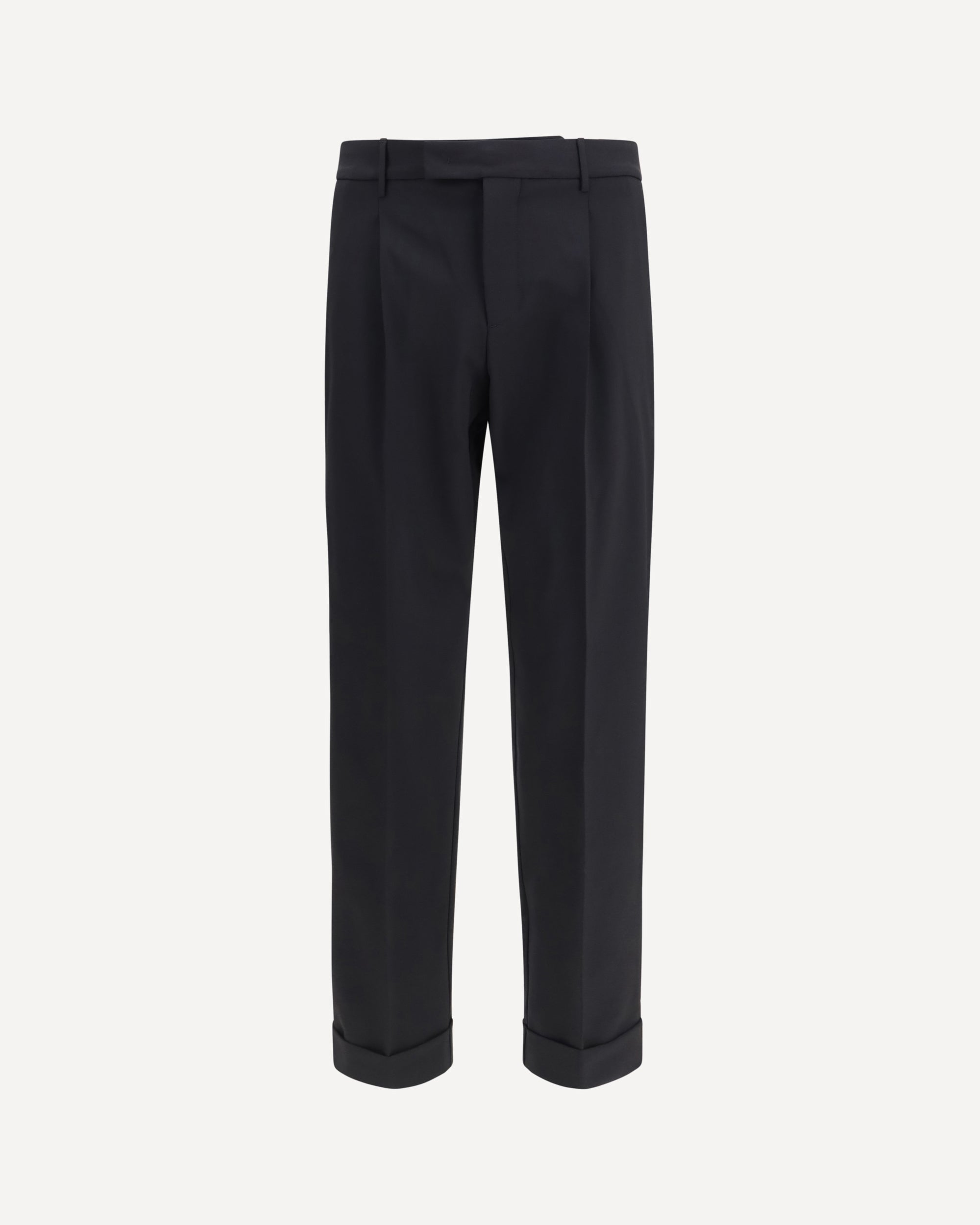 Carrot fit single pleat Pants in virgin wool Male 46