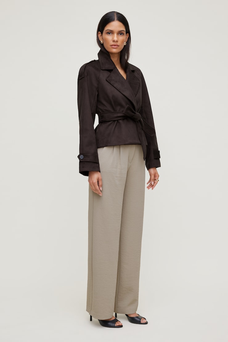 Alex Airflow Wide Leg Pants - Beige - Women Clothing