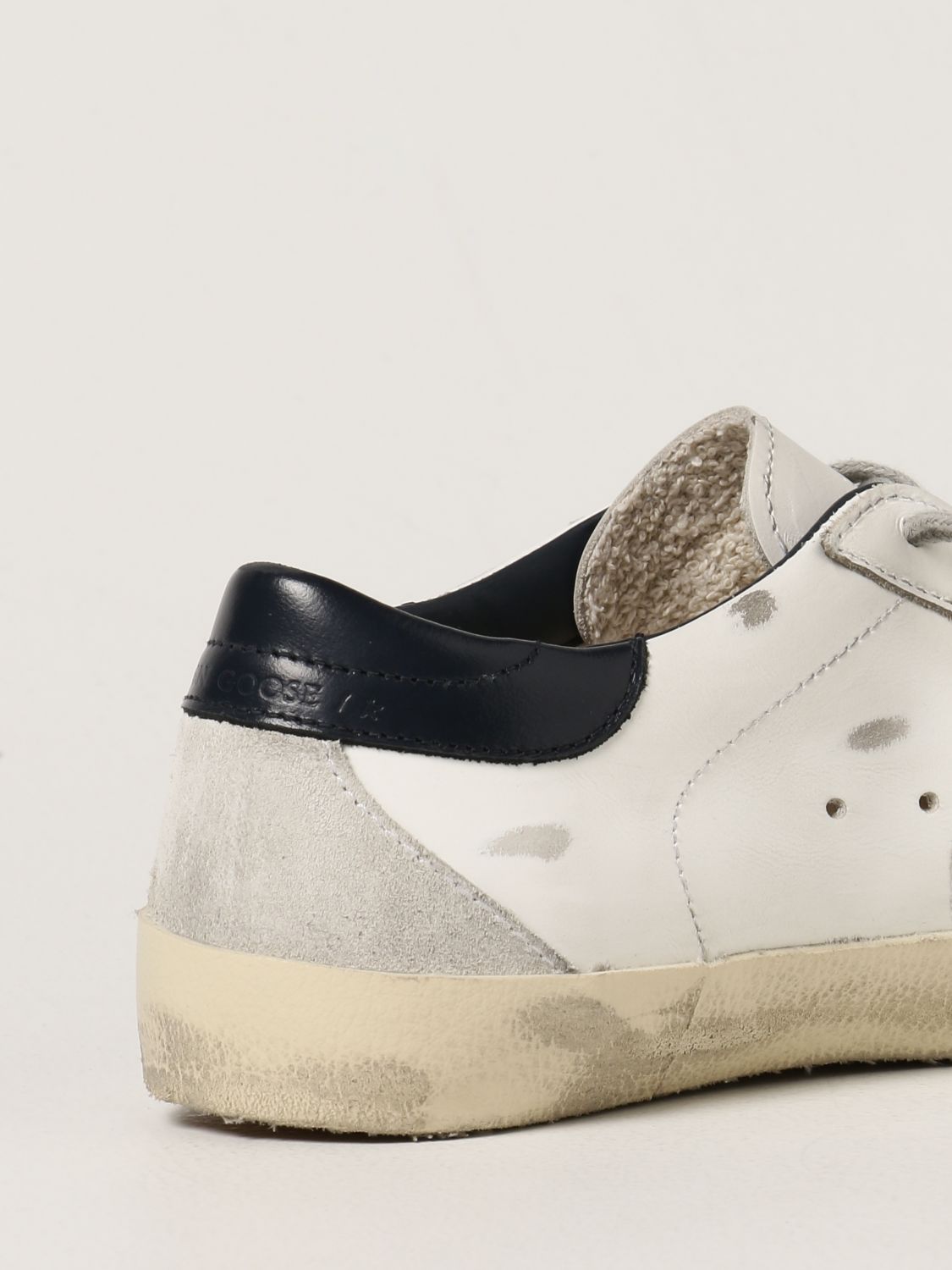 SuperStar classic sneakers in worn leather