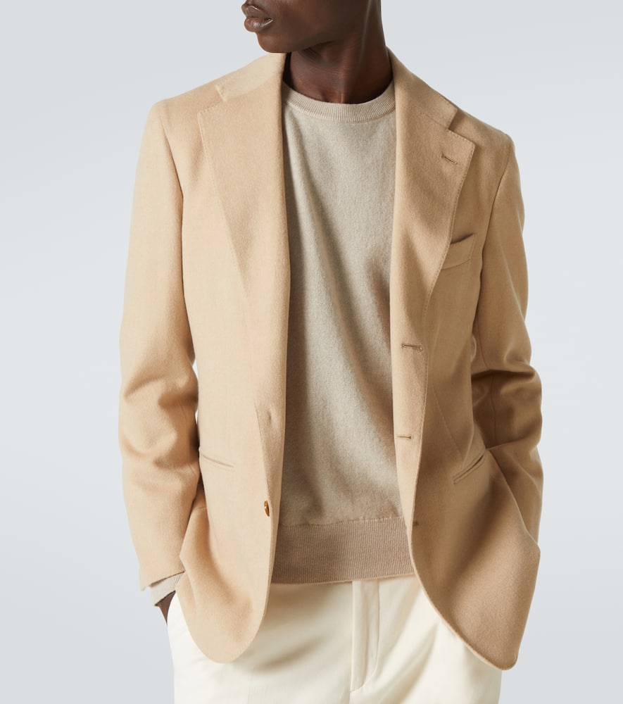 Camel hair blazer