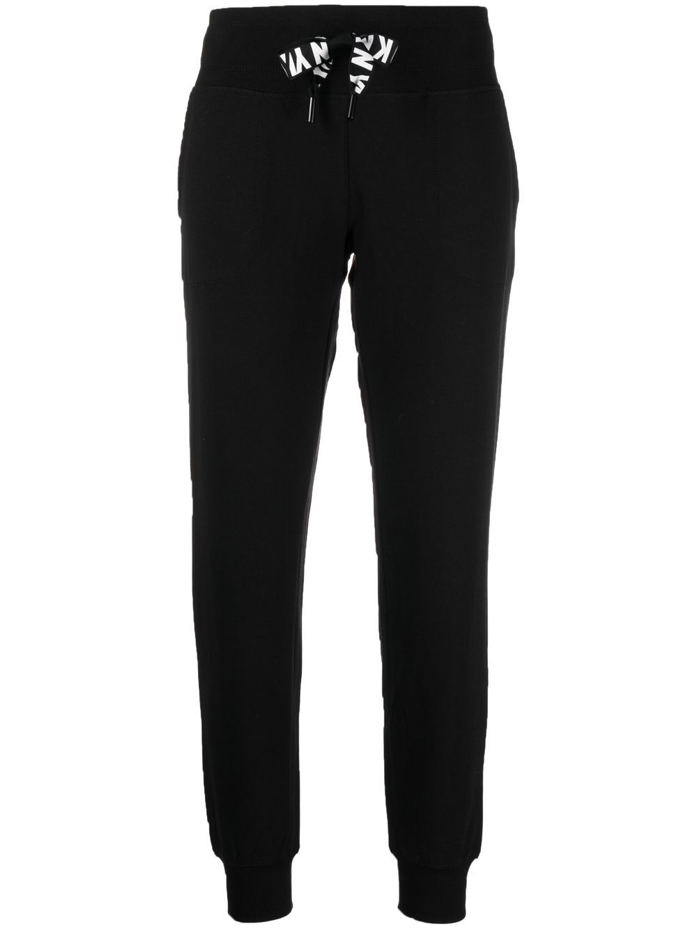 Logo-print drawstring track pants - Black