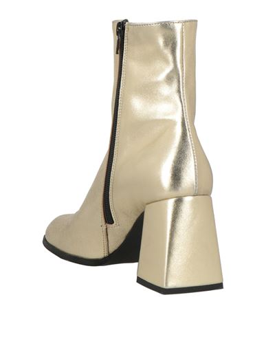 Woman Ankle boots Platinum Size 7 Textile fibers