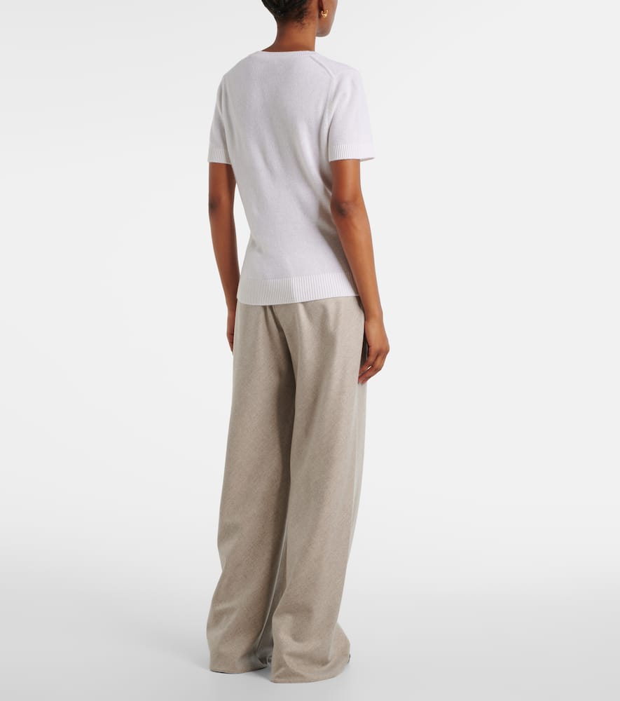 Knitted cashmere T-shirt