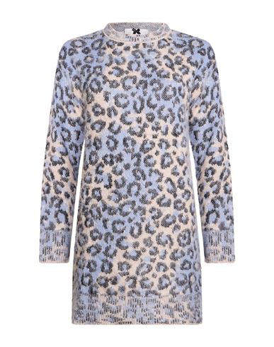 Woman Mini dress Azure Size 6 Polyacrylic, Polyamide, Alpaca wool, Wool, Viscose