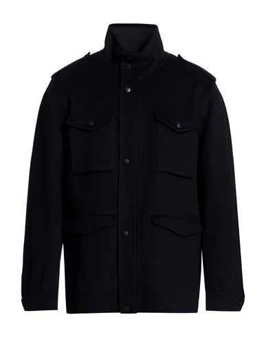 Paltò Fabbrica Man Jacket Midnight blue Size 42 Wool, Nylon