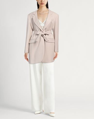 Hebe Studio Woman Blazer Beige Size 2 Polyester, Viscose, Elastane