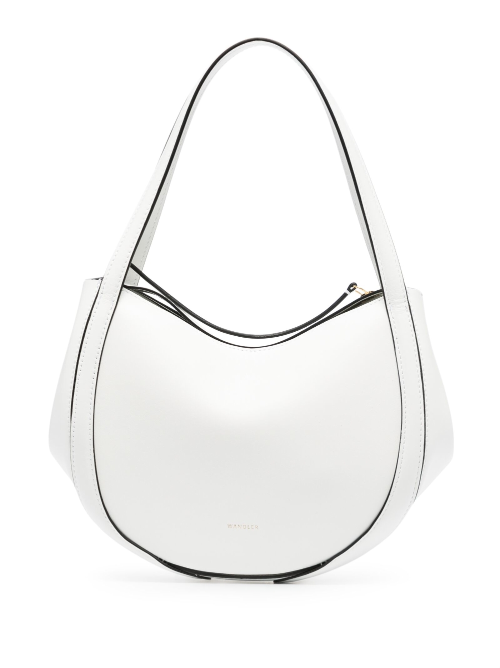 Lin leather shoulder bag - White