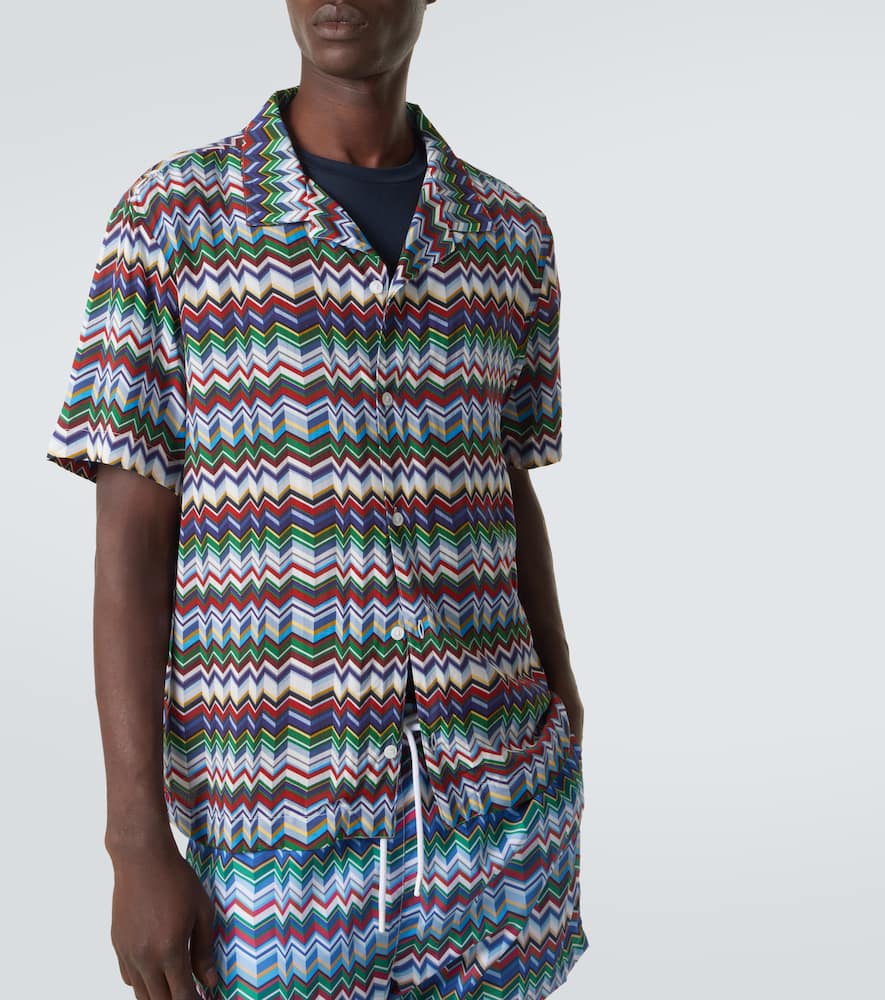 Zigzag bowling shirt