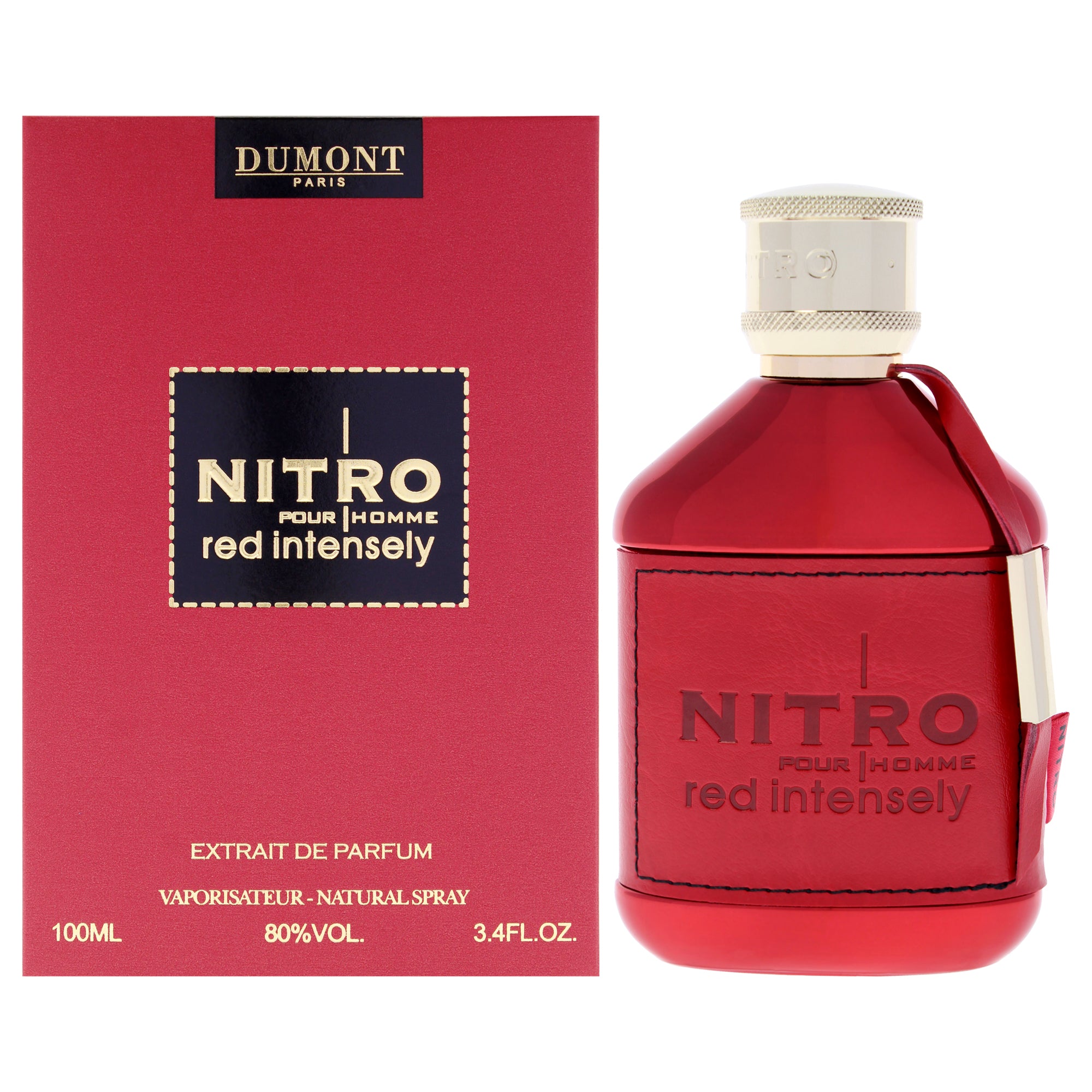 Nitro - Red Intensely by for Men - 3.4 oz Extrait de Parfum Spray