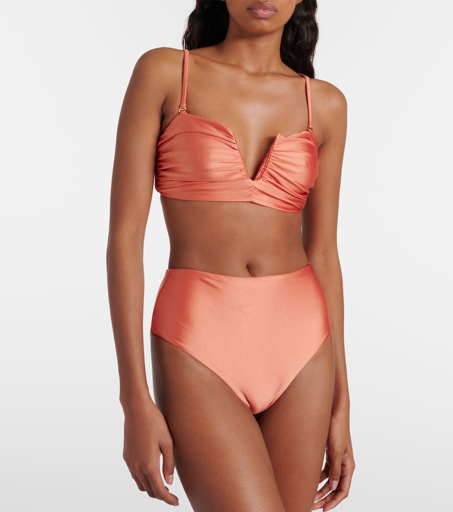 Bound high-rise bikini bottom