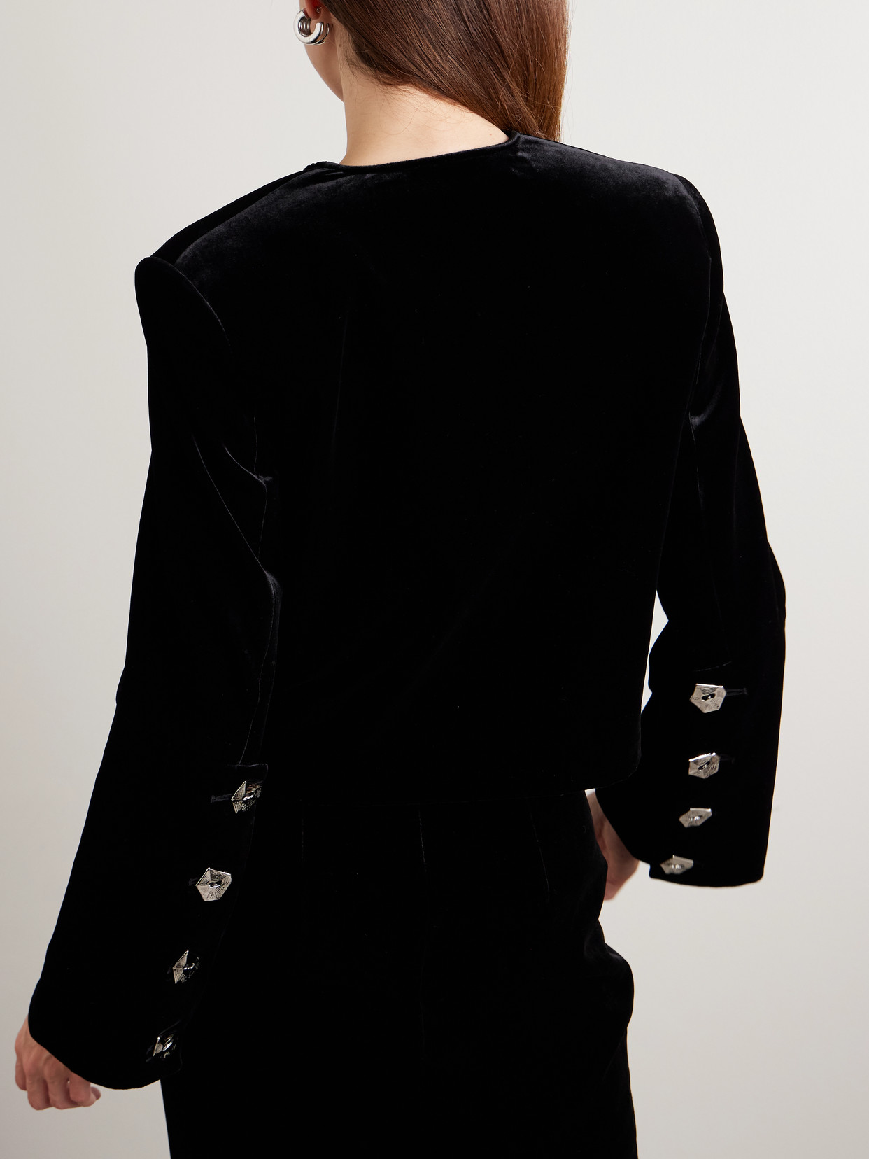Kelly Velvet Jacket - Black
