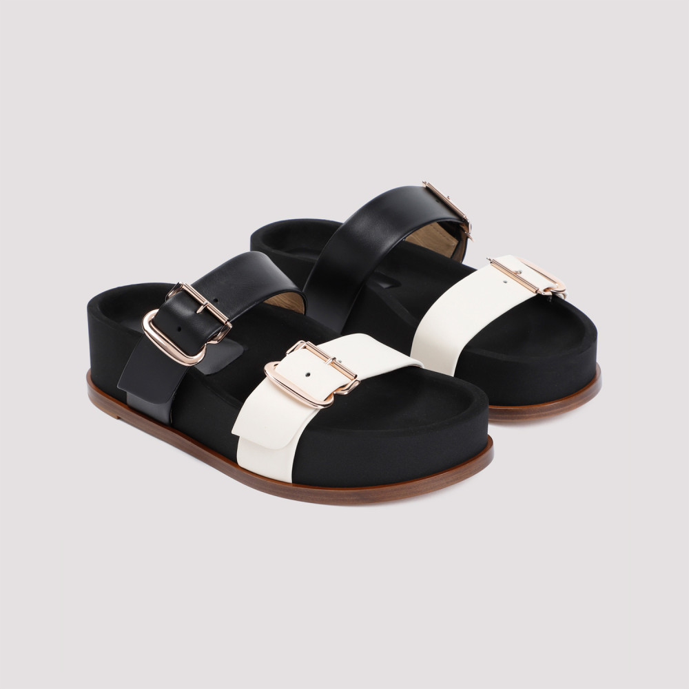 Black Wren Leather Sandals