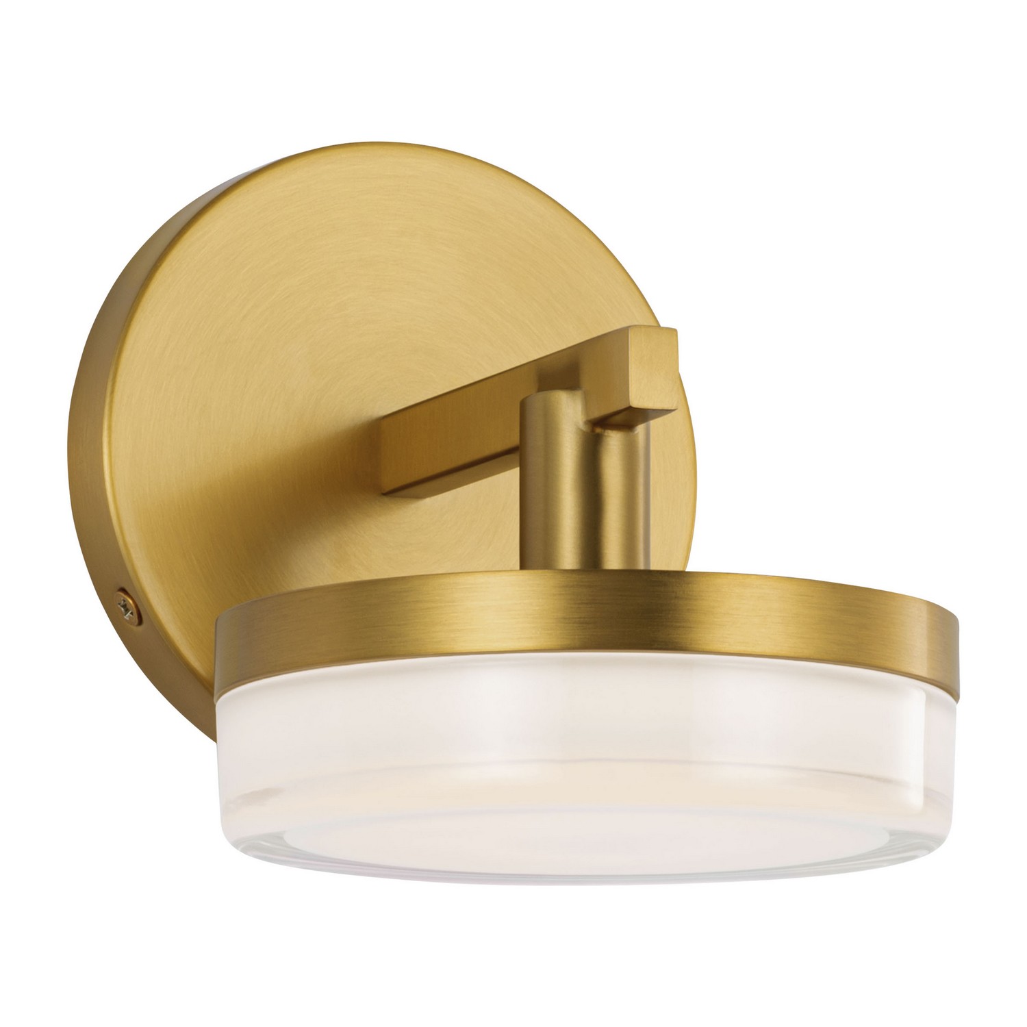 Burnished Brass LED Wall Sconce from the Khan Collection