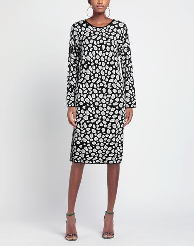Woman Midi dress Black Size S Viscose, Elastane