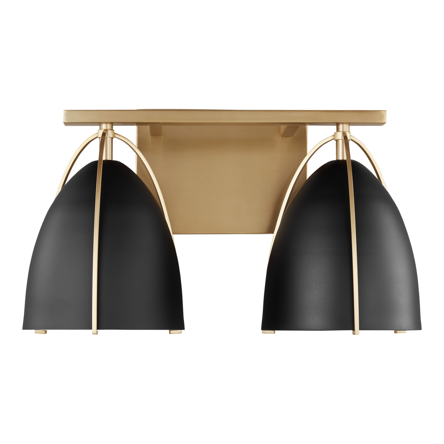 Norman 2-Light Bathroom Vanity Light in Satin Bra
