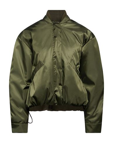 Woman Jacket Military green Size XS Polyamide, Polyurethane, Cotton, Merino Wool