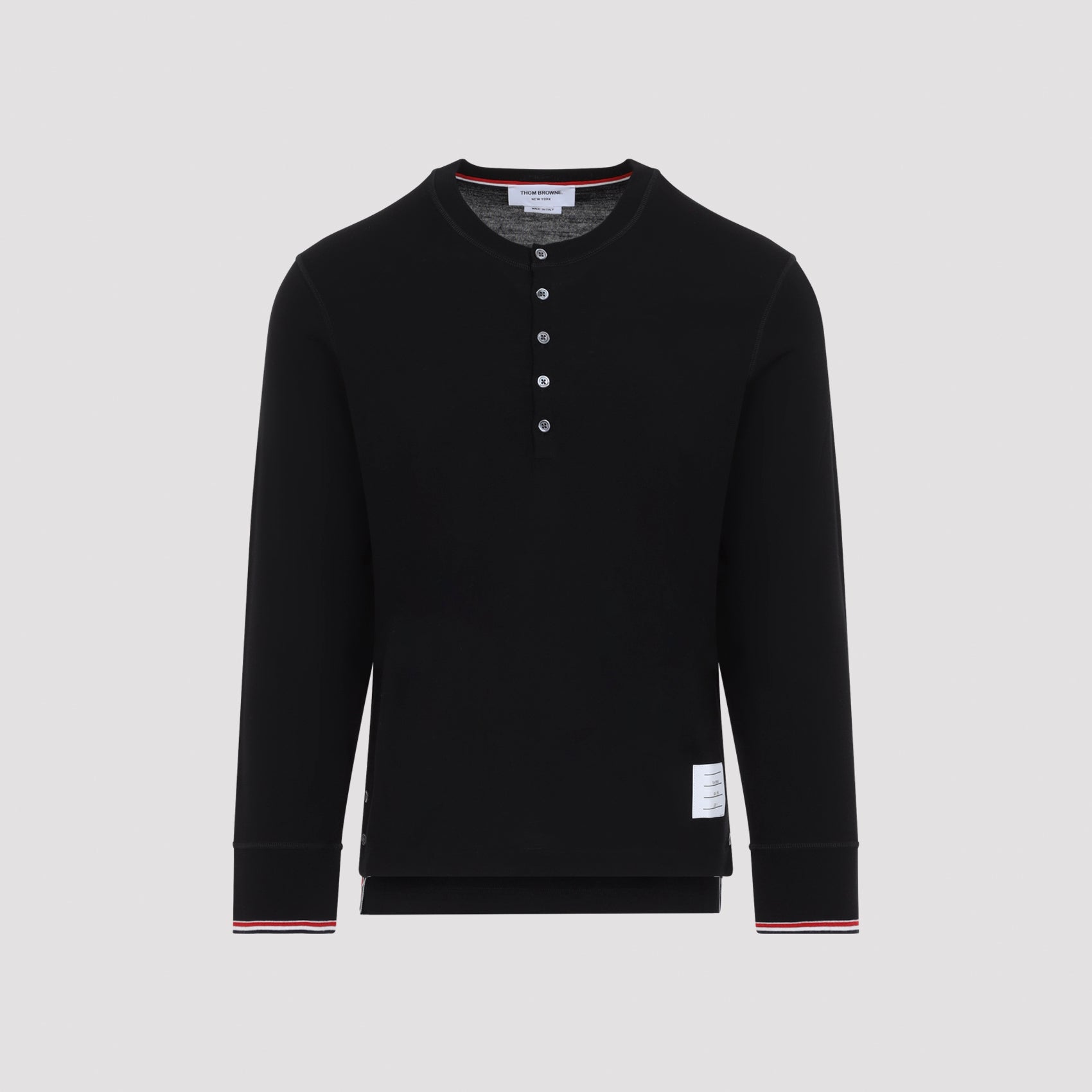 Men's Wool Long-Sleeve Henley Top