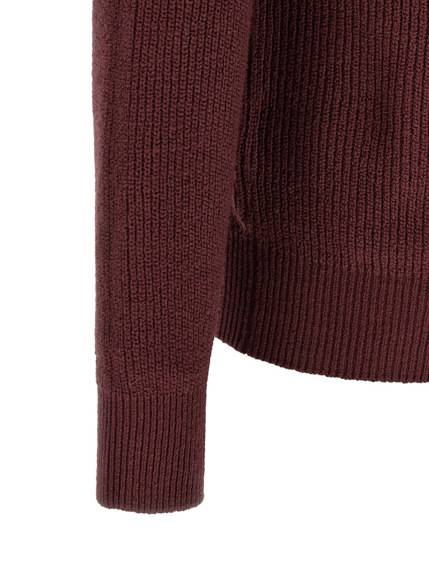 Brunello Cucinelli - cotton cardigan shawl collar ribbed pocket
