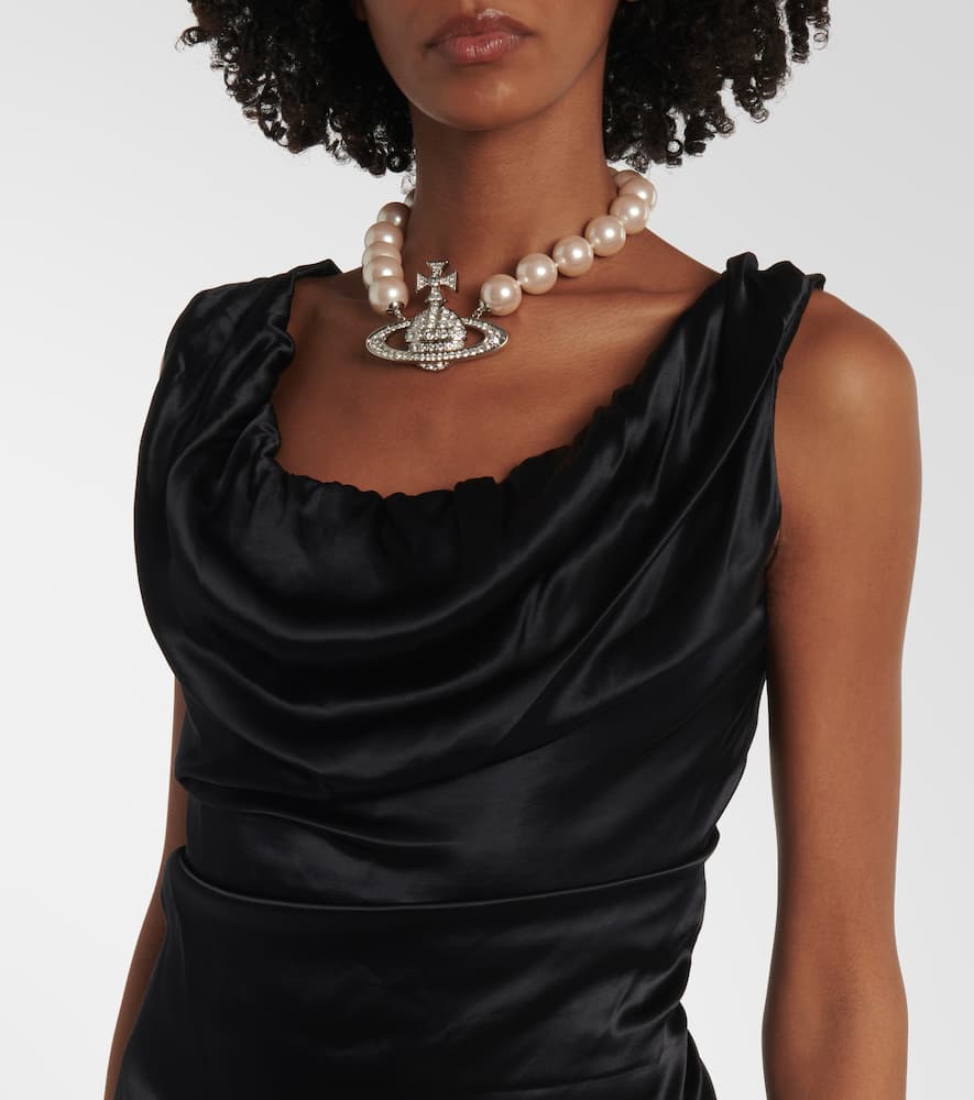 Ginny satin pencil dress