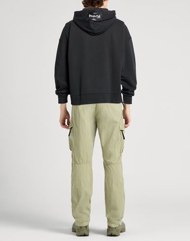Man Sweatshirt Black Size M Cotton