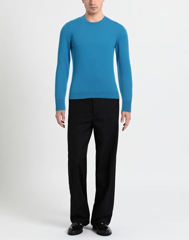 Man Sweater Azure Size 38 Cashmere