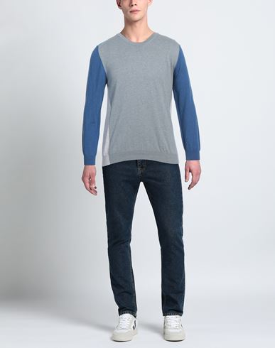 Heritage Man Sweater Pastel blue Size 40 Cotton