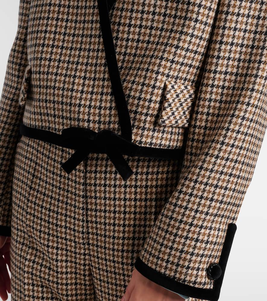Houndstooth virgin wool jacket