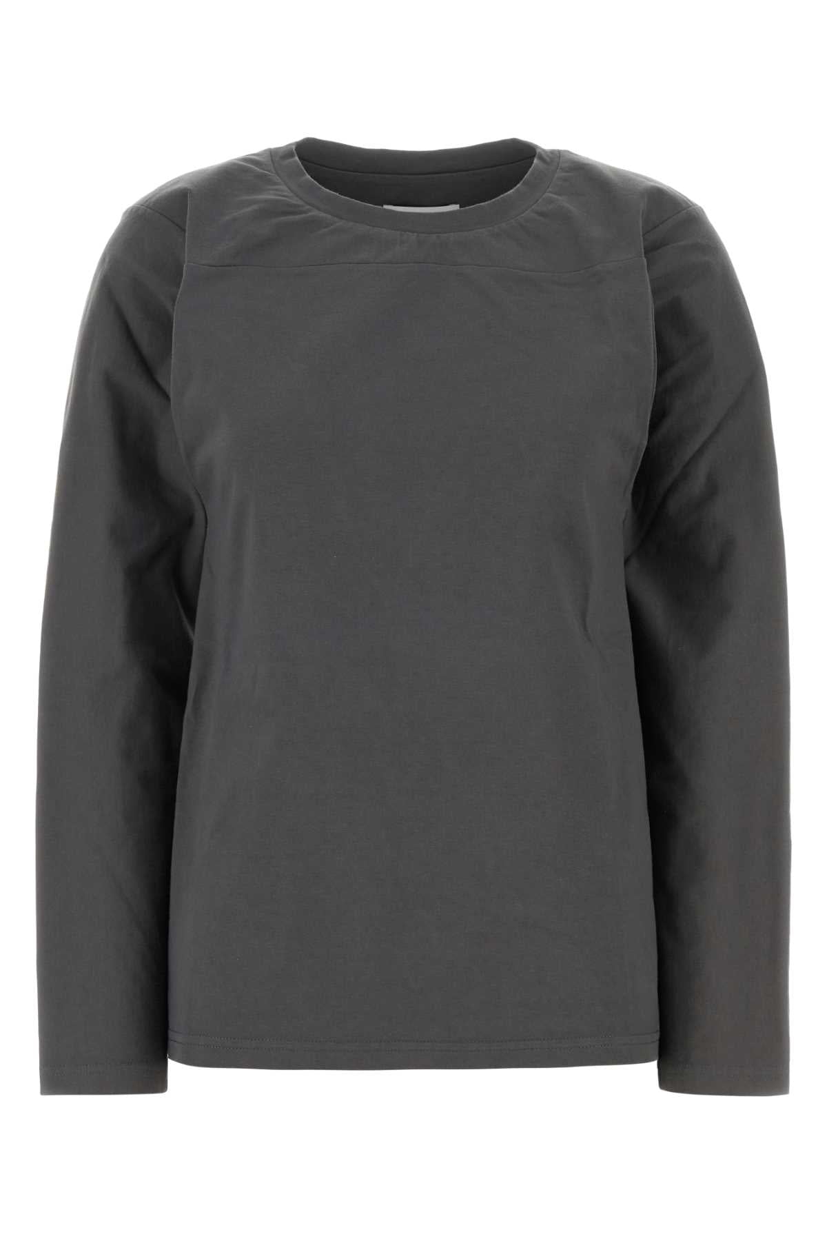 Cotton Crew-Neck T-Shirt — Gray
