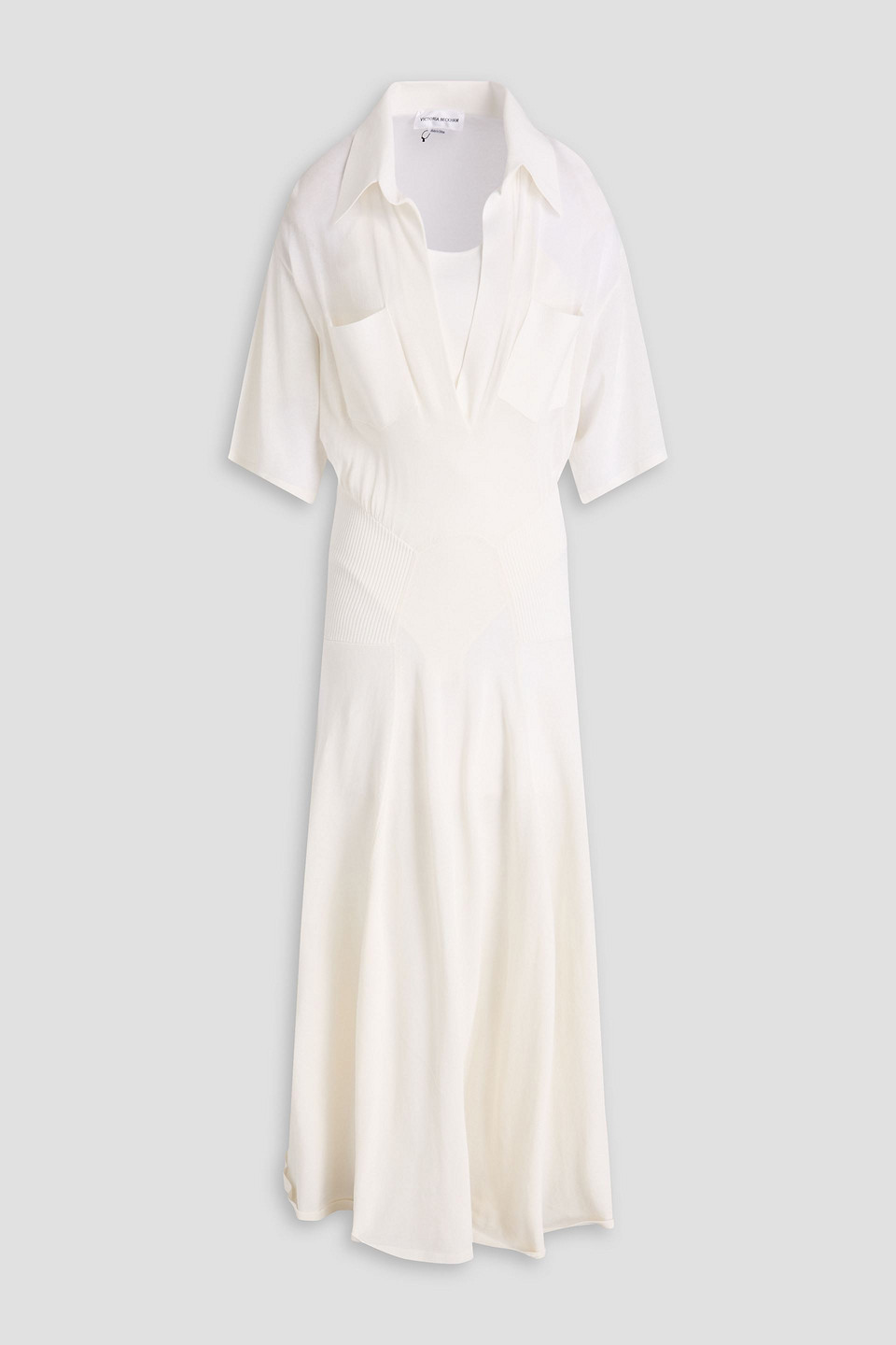 Cotton-blend maxi dress - White - S