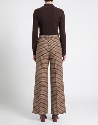 Woman Pants Camel Size 8 Wool, Polyester, Viscose, Elastane