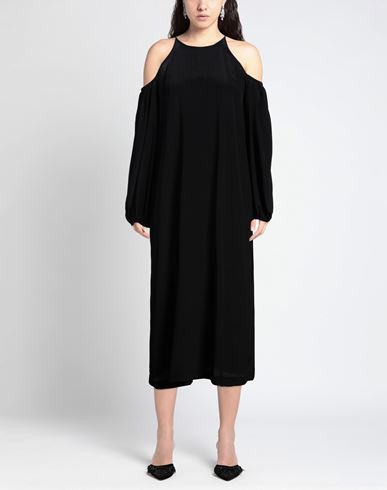 Même Road Woman Maxi dress Black Size 2 Acetate, Silk
