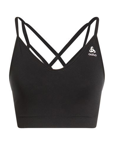 Woman Top Black Size L Polyamide, Polyester, Elastane