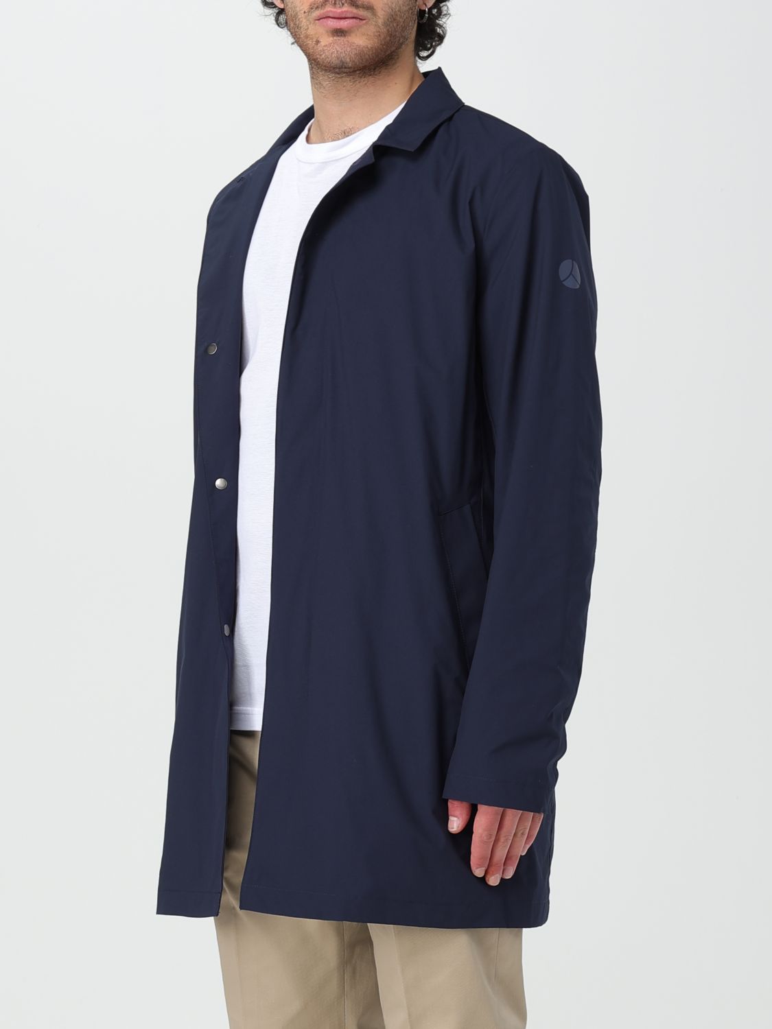 Coat Men color Blue
