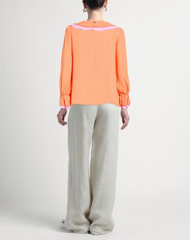 Luckylu Milano Woman Top Orange Size 4 Polyester