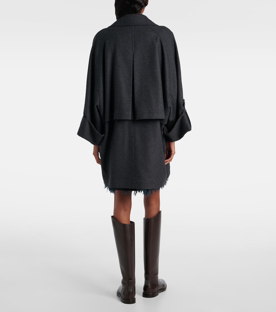 Oversized wool jacket