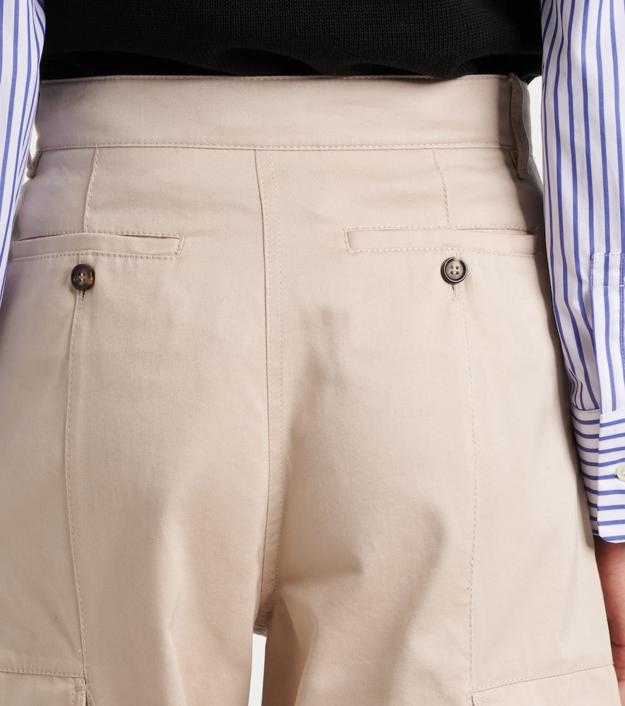 Cotton gabardine cargo pants
